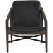 Cinelli Distressed Brown / Brentwood Charcoal Leather Lounge Chair